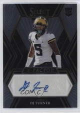2023 Panini Select Draft Picks X-Factor Signatures DJ Turner Rookie Auto RC