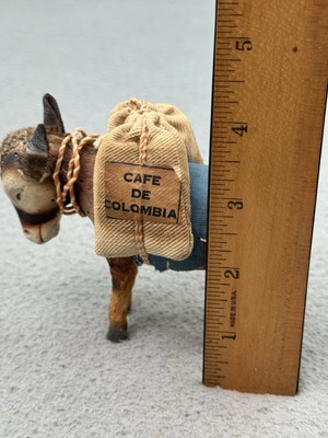 Vintage Cafe De Colombia Donkey Mule Figurine Carrying Bags | eBay