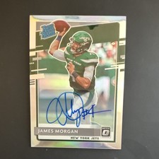 Panini Donruss Optic 2020 Rated Rookie Auto Prizm James Morgan 24/99 Jets NFL