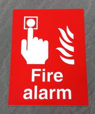 Fire Alarm Sign - Information Sign - 100 x 75mm Safety Signs