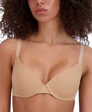 Steve Madden Women's Demi Logo-Strap T-Shirt Bra SM12153, Praline, Size 36DD