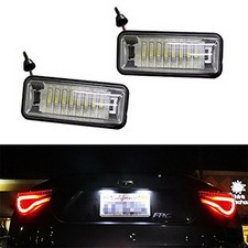 Direct Replace White Led License Plate Light Lamps For Scion Frs Subaru Brz Etc