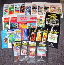 Lot of 27 Instruction Manuals for Atari 2600 All Authentic Fast Shipping