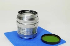 Nikon 8.5cm f2 Nikkor P.C L39 SM Portrait Lens w/M adapter F/Leica M Sold AS IS