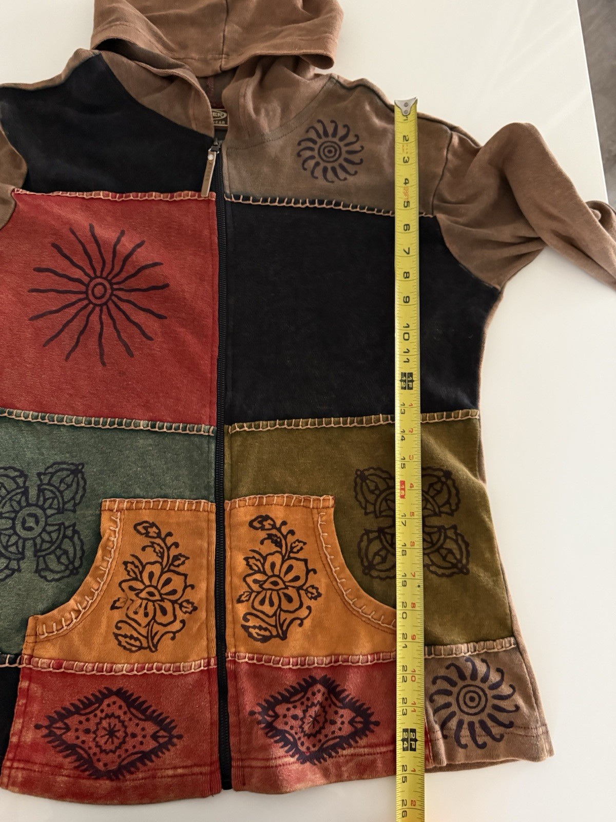 Kyber Outerwear Patchwork Full Zip Jacket Embroid… - image 12