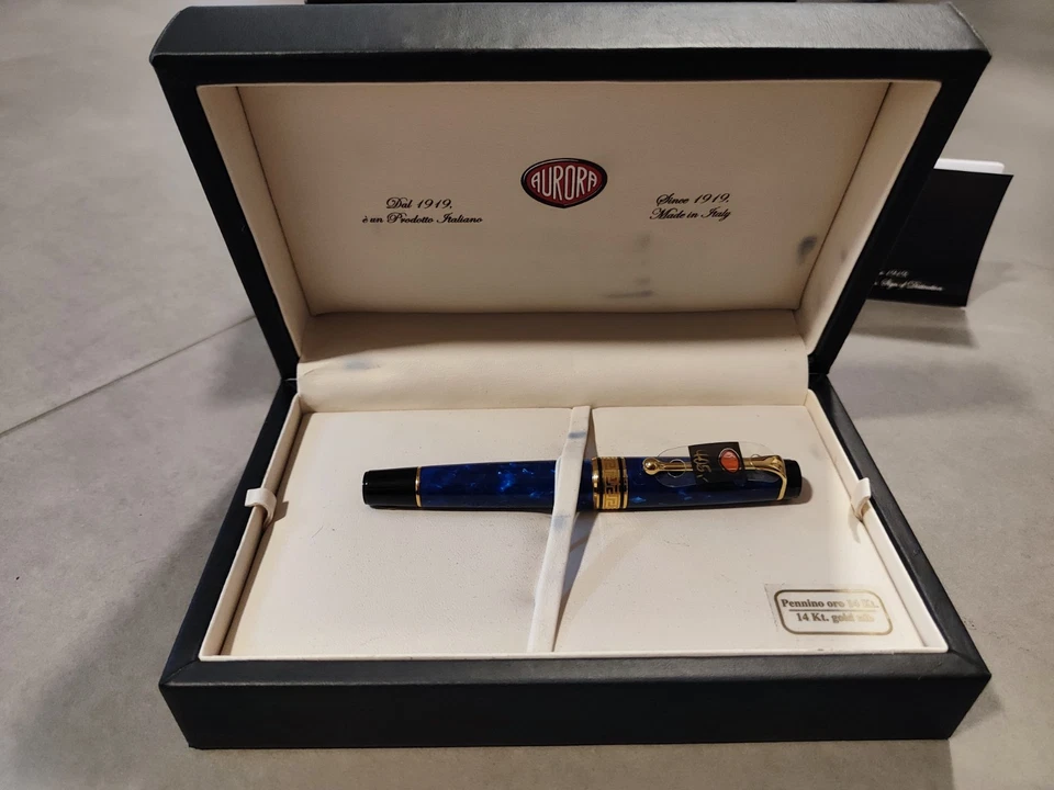 Aurora Kolbenfüllhalter Optima 996 / 14 kt. Goldfeder - Bild 2 von 4