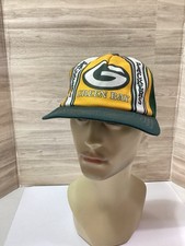 New Era VTG NFL Green Bay Packers Trucker Mesh Hat Cap Snapback Made In USA