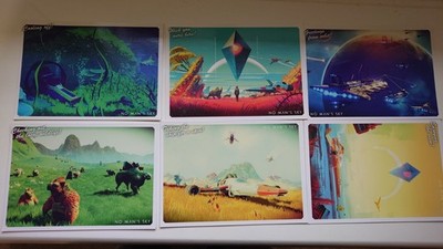 No Man's Sky - Sammler Postkarten 6er Set PlayStation Official Magazine UK