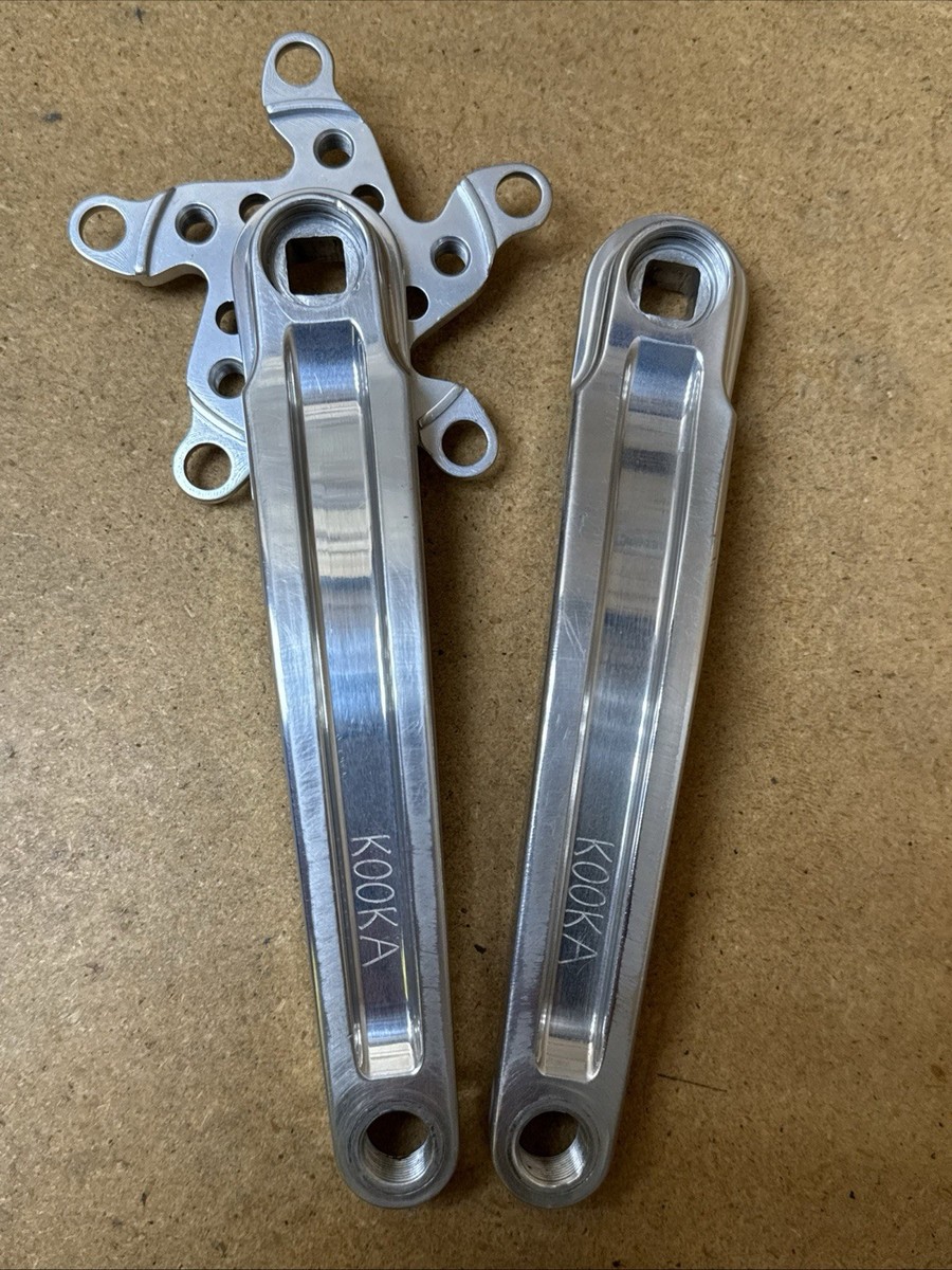 Vintage Kooka MTB Crankset Triple USA Anodized 175mm Retro Crank