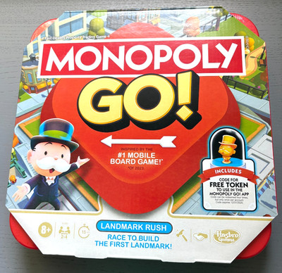 Hasbro Monopoly GO! Board Game Mobile Edition Fast-Paced Family Game! Ships Free