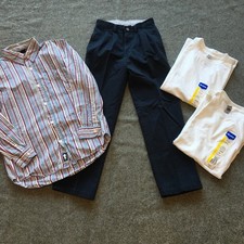 Boy Size 10 Clothing Lot 4x Pieces All Seasons Dress Formal Preppy School