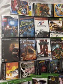 vintage Video Game Lot 53 CIB + 26 Games Switch Ps2 Ps1 Xbox Ps3 Wii 80+ Games!