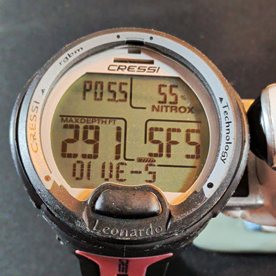 Cressi Leonardo Wrist Dive Computer w/ Nitrox Pink/Black Wrist Strap
