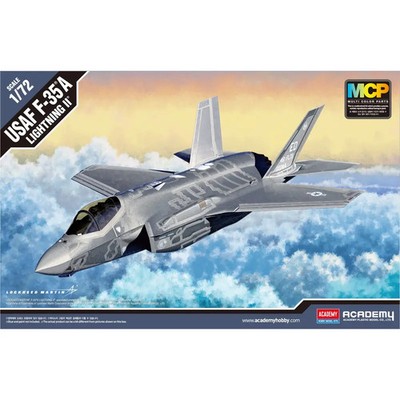 ACADEMY - HOBBY MODEL KITS 1/72 F-35A Lightning II. Plastikmodellbausatz eines F