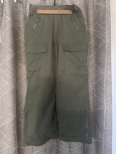 Women  s Lightweight Pants With Pockets And Cargo Pocket, Olive Green