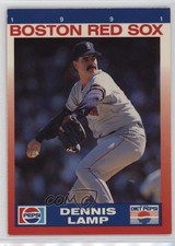 1991 Pepsi Boston Red Sox Dennis Lamp 0q3