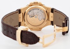 PAPERS Patek Philippe Nautilus Silver 18K White Gold Leather 40mm 5711J-001 BOX 6