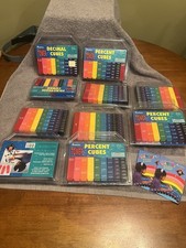 Lot Of 10 Learning Resources Percent, Fraction, And Decimal Towers