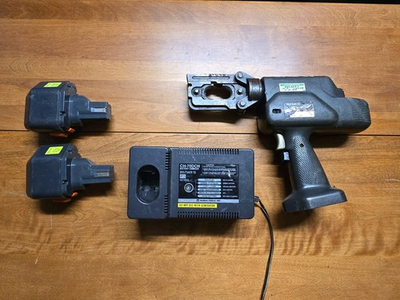 #ad Huskie Tools REC 358U Robo Crimp Battery Crimper With Batteries And Charger $149.99