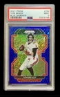 2021 panini prizm #294 tom brady; blue shimmer /25 prizms PSA 9