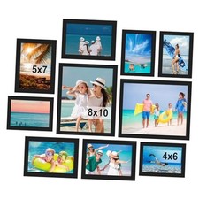 10 Pack Picture Frames Collage Wall Decor, Gallery Wall Frame Set for Black