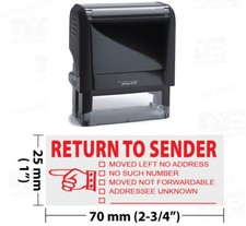 Void Junk Mail "RETURN TO SENDER Self Inking Rubber Stamp Trodat 4915 1"X2-3/4"