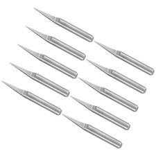 10pcs 0.4mm Tip 1/8" Shank 20 Degree 2-Flute Engraving Carving V Groove Bit