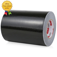 8 Inch Wide Duct Tape, 9 Mil Heavy Duty 8 Inches X 55 Yards 164 Ft Black