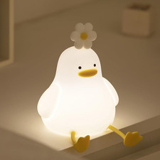 Cute Cartoon Nursery Night Lights, Animal Design Safe Silicone Soft LED Nursery