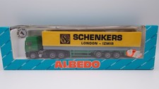 Telone pianale Albedo 1:87 Volvo F12 autoarticolato Schenkers Londra - Smirne *CONFEZIONE ORIGINALE*
