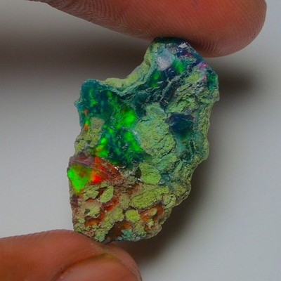 Very Rare Bi-Color Opal Rough 6.95 Cts Natural Ethiopian Opal Raw Jewelry Grade