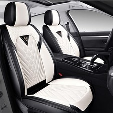 Front Set Seat Covers For Honda Accord 2000-2026 Black-white Front Set Seat Covers For Honda Accord 2000-2026 Black-white