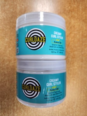 2 Pack: CURLDAZE Creamy Curl Styler w/Kukui Oil, 12 oz ea.   (0460)  W3E