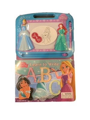 Disney Learning Etch Magnetic Board and Book Combo w/ 22 Page Story Book & M...