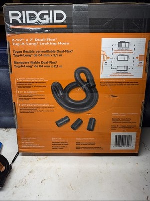 Rigid 2-1/2  X 7  Dual-flex Tug Along Locking Hose