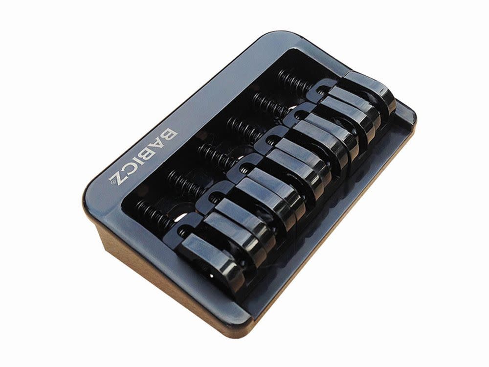 Несъемный гитарный бридж Babicz FCHHT6 оригинальной серии черный 27190₽