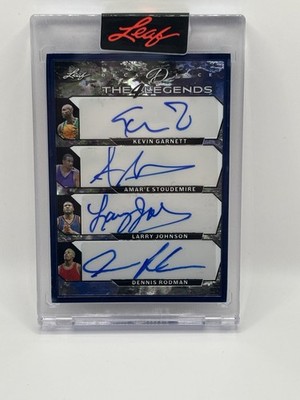 2024 Leaf Decadence - #T4L-4 Garnett/Stoudemire/Johnson/Rodman QUAD AUTO /4