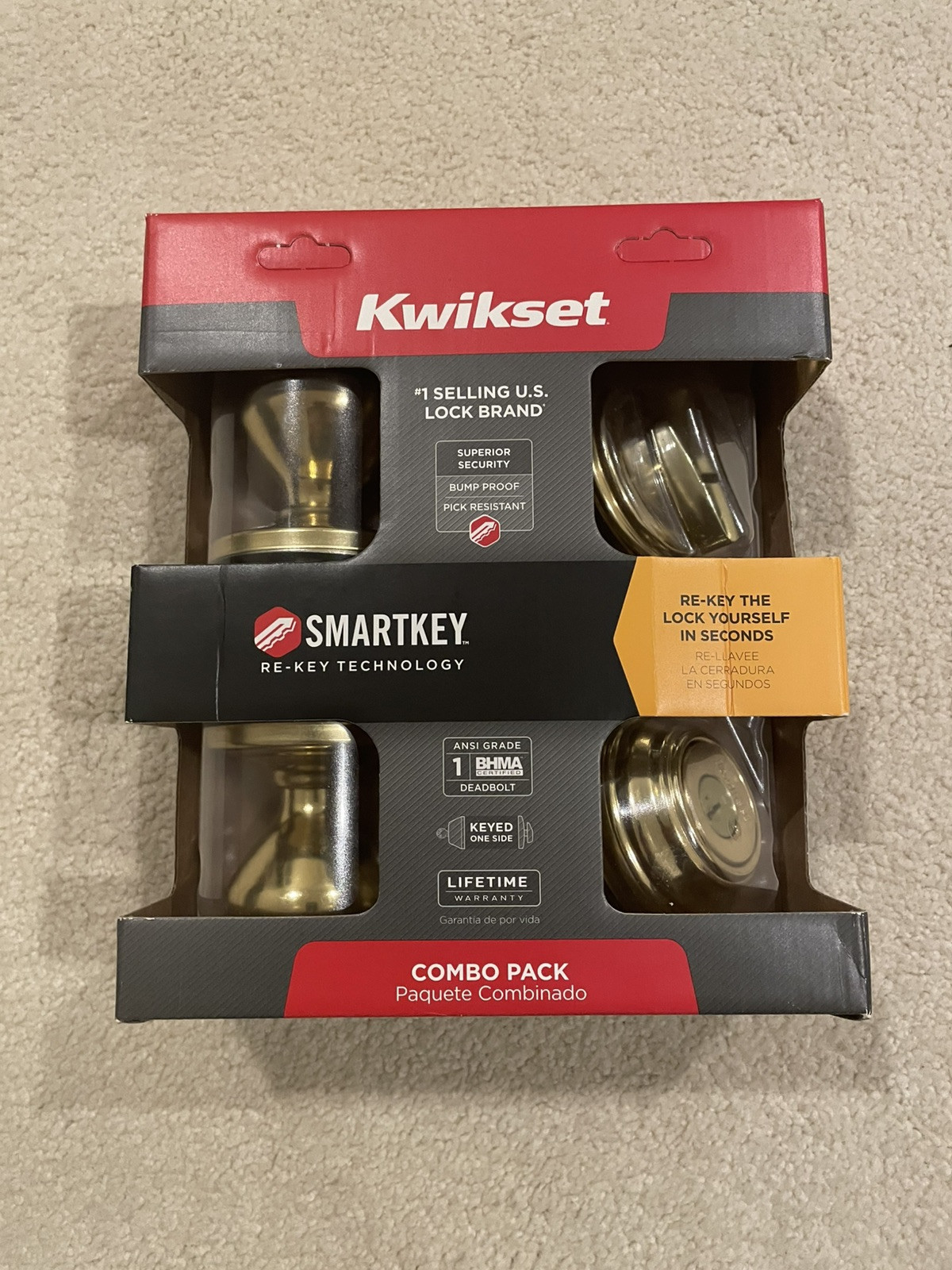 Kwikset SmartKey Electronic Deadbolt with Re-Key Technology 99910-045