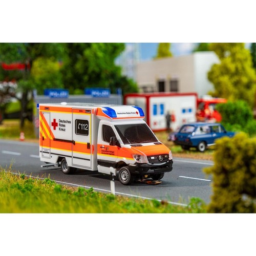 Faller 161321 Sistema Coche Digital MB Sprinter Ambulancia DRK (HERPA) NUEVO en EMBALAJE ORIGINAL | Zustand: Neu