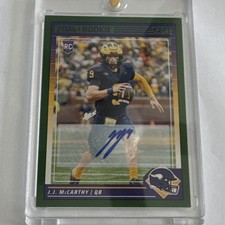 Panini Score 2024 J.J. McCarthy #304 Rookie Autographed Vikings Wolverines