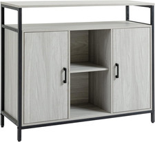 Credenza Moderna in Legno Con 2 Armadietti E Ripiani, Mobile Cucina E per Ingres
