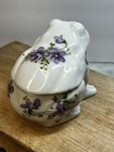 Victorian Violet Bone China FROG Trinket Box Part of Spode Group  — photo 6