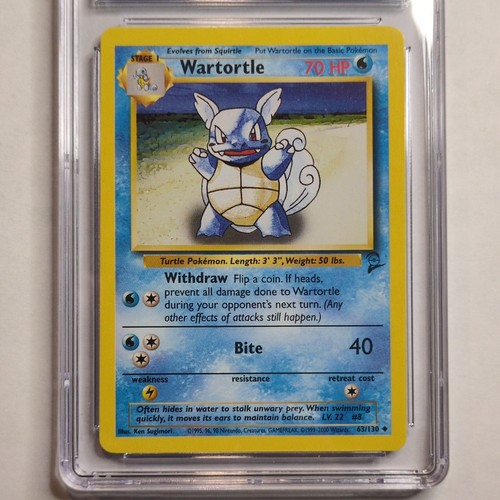 Wartortle graded CGC 8 for sale on eBay