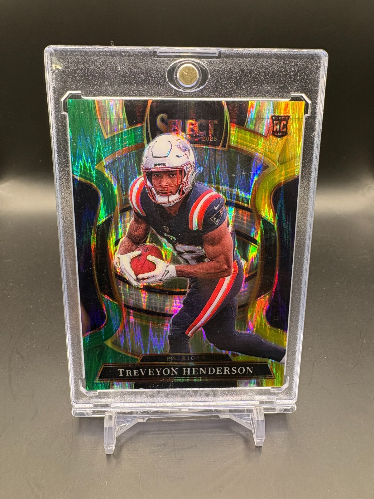2025 Panini Select - Concourse TreVeyon Henderson #78 Green & Yellow Shock Prizm