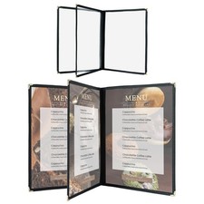 Menu Covers 8.5 x 11 Inch, Clear View Menu Holder Transparent Menu Sleeve,Fit...