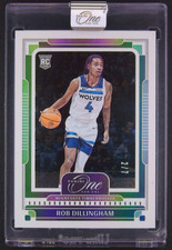 Rob Dillingham 2024-25 Panini One And One 2/7 White RC Timberwolves #126
