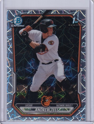 #ad Andrew Tess 2026 Bowman Chrome 1st Bowman Laser Refractor Orioles #BCP 90 $2.75