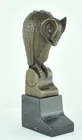 Art Deco Style Statue Sculpture Owl Owl Bird Wildlife Art Nouveau Style Bronze S