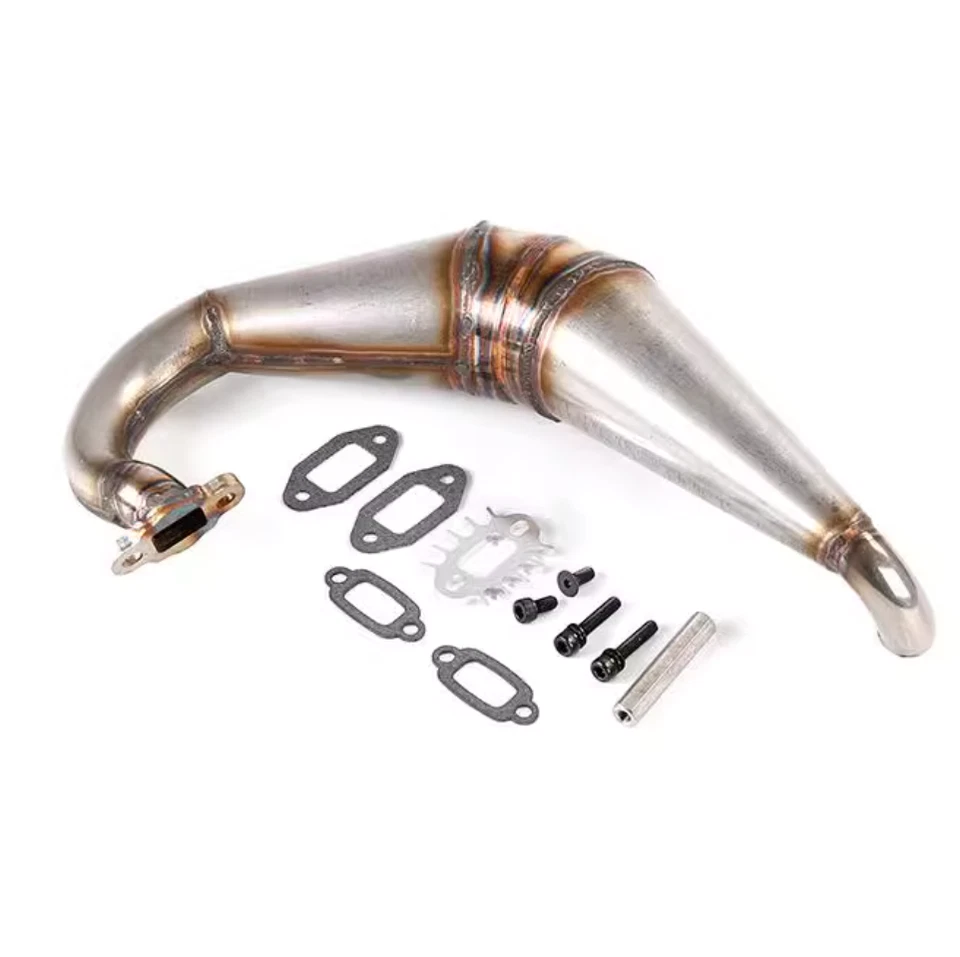 Stainless Steel Exhaust Pipe for Rovan LT Losi 5ive T DTT 32cc 30.5cc 45cc 36cc - Image 2 of 3