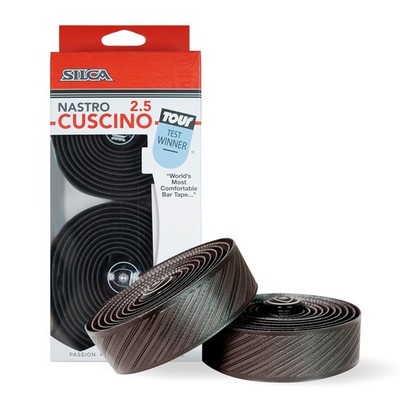 Nastro Cuscino Bike Handlebar Tape, Black 2.5mm   Extra Thick Bike Bar Tape